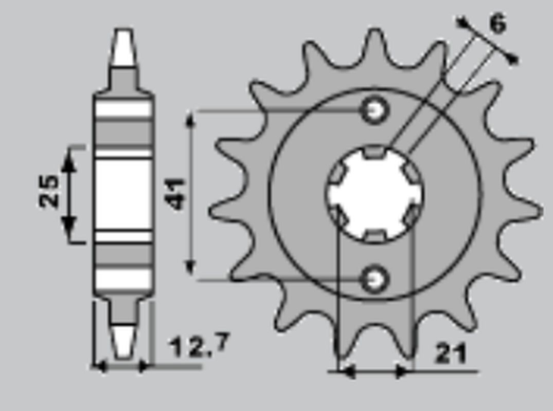 PBR řetězové kolo přední 288 17 18NC HONDA CB 550F/K 75-80 (řetěz 530) (MADE IN ITALY)
